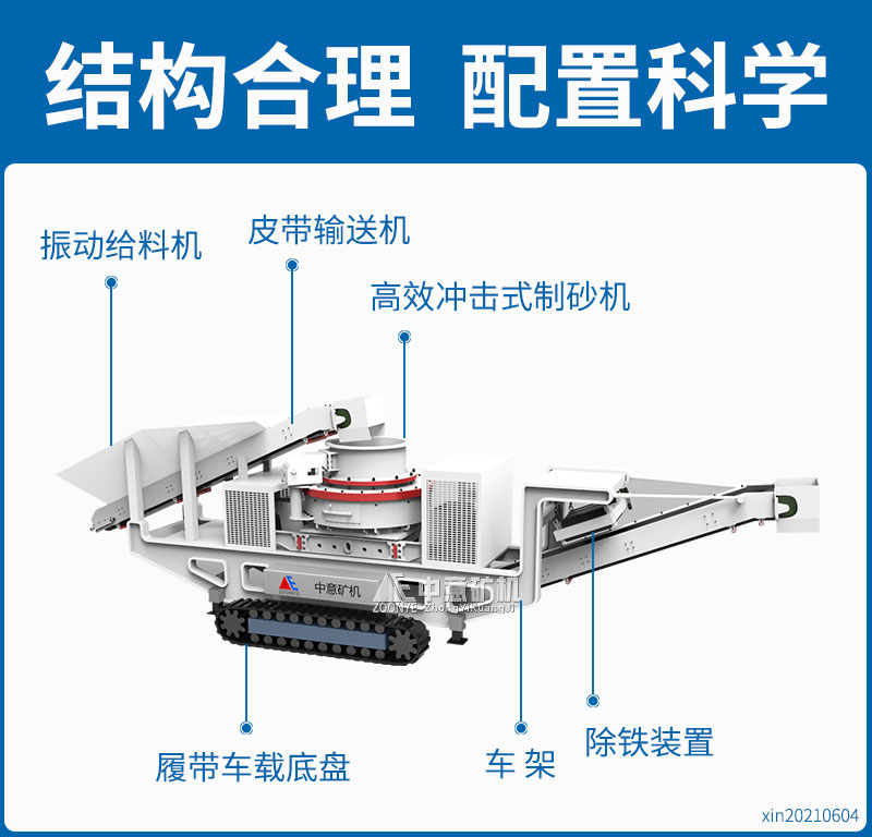履帶式制砂機產(chǎn)品參數(shù)