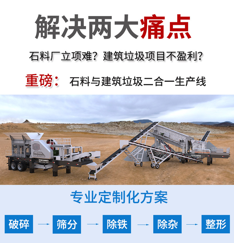移動式破碎站實現(xiàn)建筑廢料就地資源化