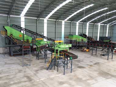 中意機械裝修垃圾處理生產(chǎn)線安裝紀實